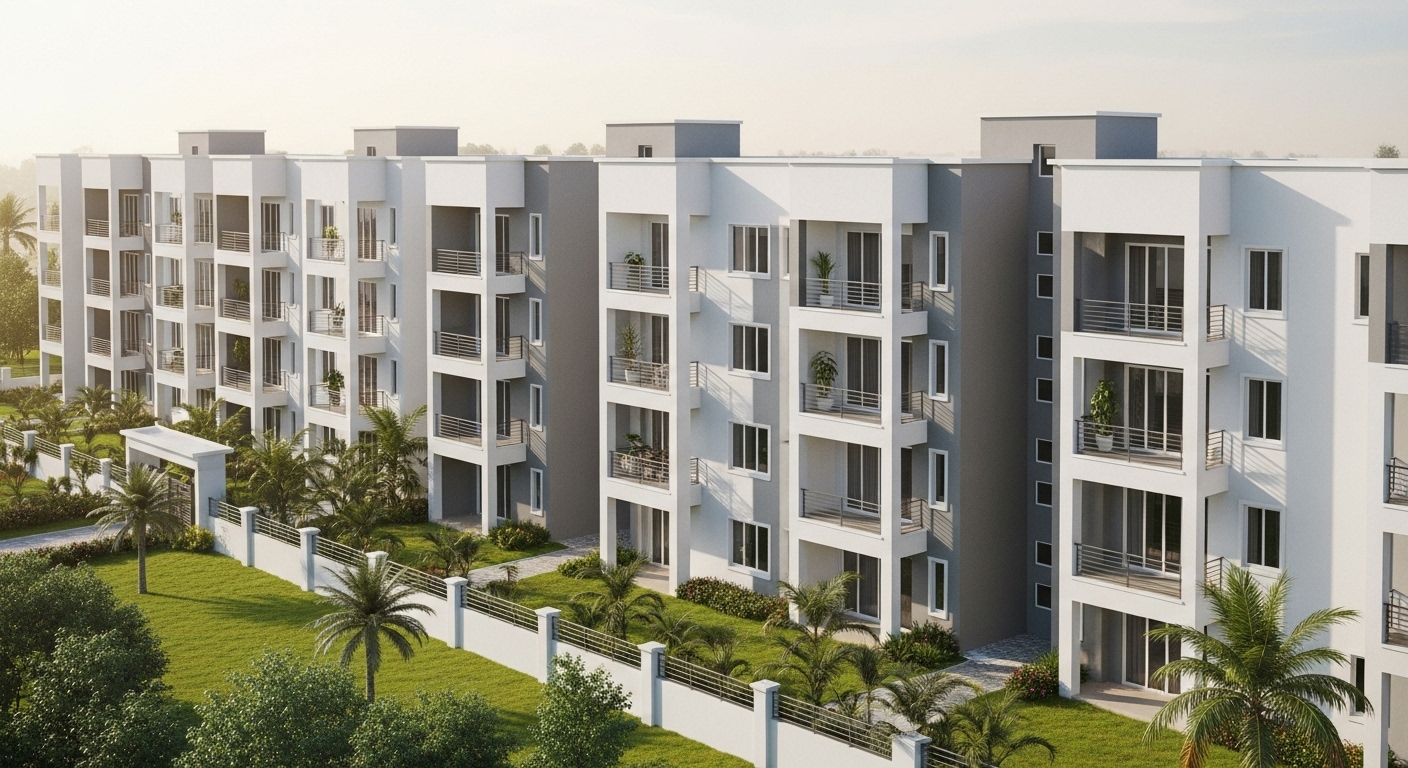 Modern home exterior with a clean design